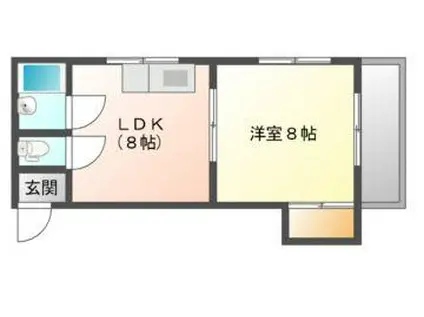 グランメリー東山(1LDK/3階)の間取り写真