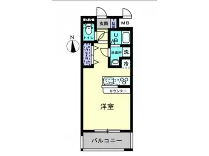 コンティニューム宇品(ワンルーム/7階)の間取り写真