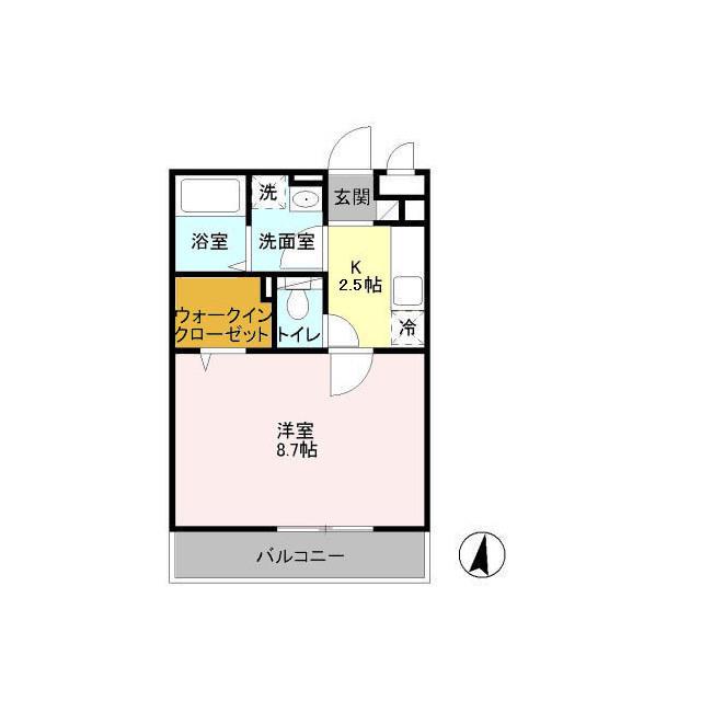 THE RITZ TAKANO(1K/1階)の間取り写真