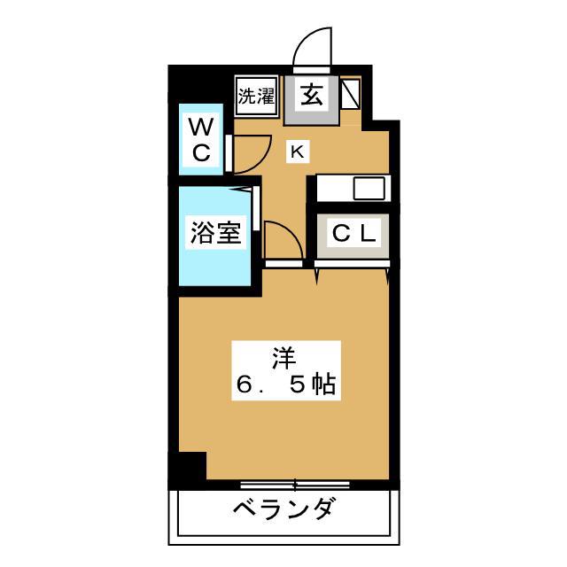 アスタリスク日吉(1K/3階)の間取り写真