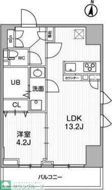 テラス森下(1LDK/2階)の間取り写真