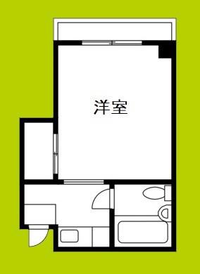 ワイツービル(1K/3階)の間取り写真