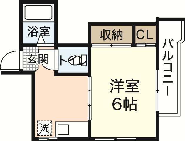 中央松屋ビル(1K/2階)の間取り写真