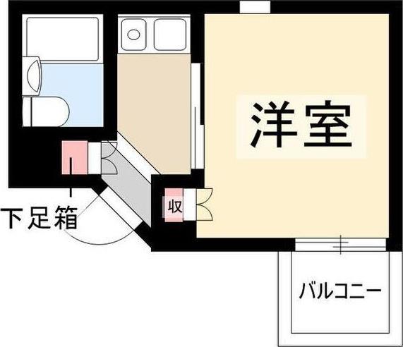 メゾンドラパン(1K/2階)の間取り写真
