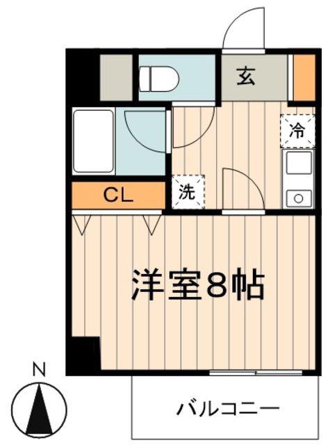 MAISON S.K.M(1K/4階)の間取り写真