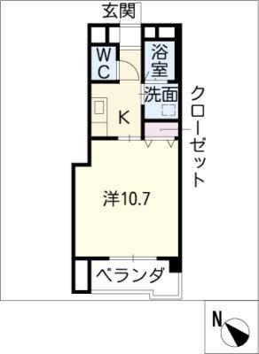 E CASA MIA(1K/1階)の間取り写真