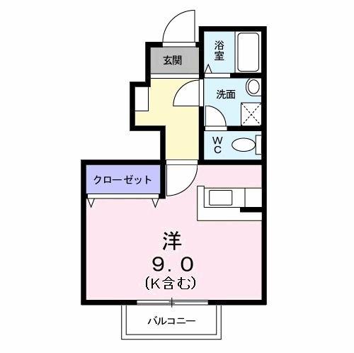 ベル・シャトレ(ワンルーム/1階)の間取り写真