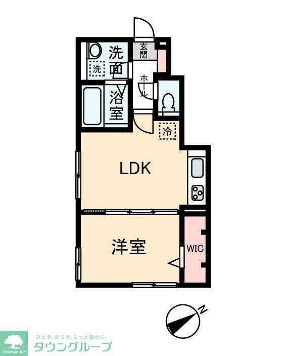 TERRACE GLORIA(1LDK/1階)の間取り写真