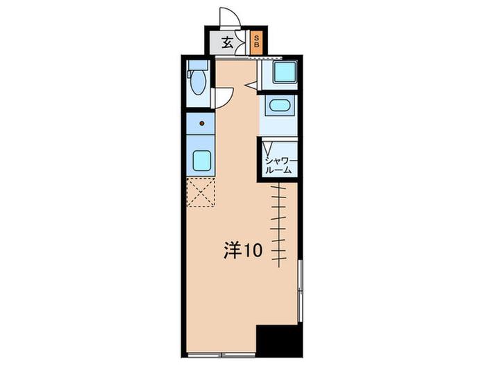 LA FELIZ魚町(ワンルーム/11階)の間取り写真