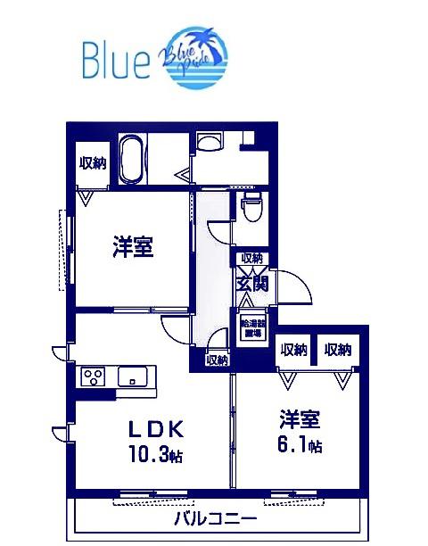 SURFERS MAYFAIRI(2LDK/3階)の間取り写真