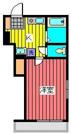 カーサブラン(1K/1階)の間取り写真