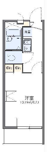 レオパレスAMOURII(1K/3階)の間取り写真
