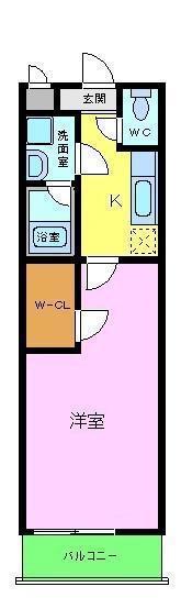 フジパレス堺なかもずⅡ番館(1K/2階)の間取り写真