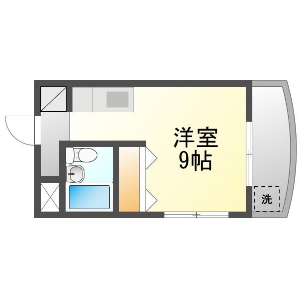 Sハイツ(ワンルーム/5階)の間取り写真