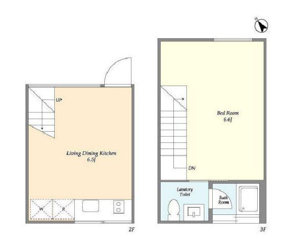 神宮前マンション(1DK/2階)の間取り写真