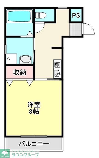 GROVE HOUSE(1K/3階)の間取り写真