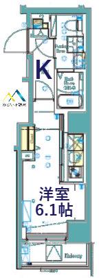SHOKEN RESIDENCE横浜天王町III(1K/1階)の間取り写真