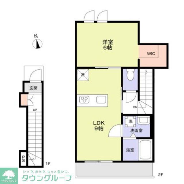 FOREST MAISON 百合(1LDK/1階)の間取り写真