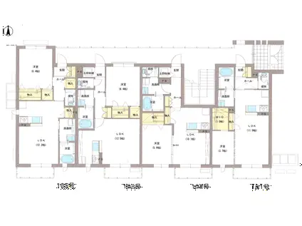 グランパレ南町(1LDK/1階)の間取り写真