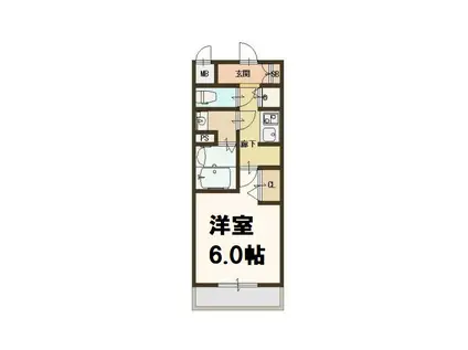 レオンコンフォート阿波座西(1K/5階)の間取り写真