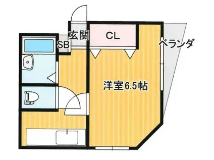第2柴田ビル(1K/2階)の間取り写真