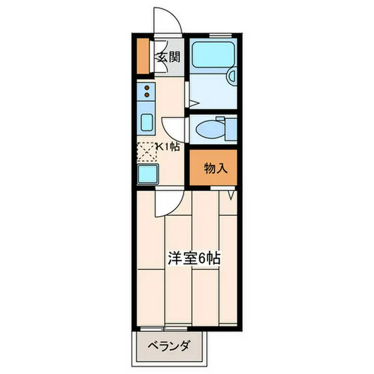 トーマス江川 1階階 間取り