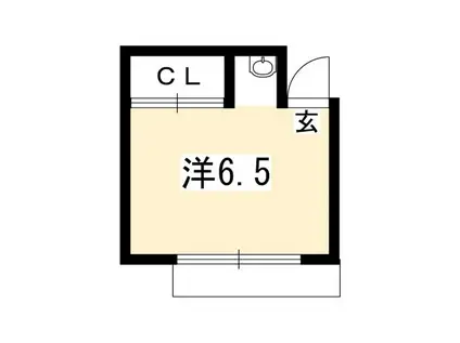 シェアフラット桜木(ワンルーム/1階)の間取り写真
