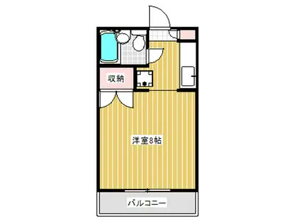 第2ハイツコトブキ(1K/2階)の間取り写真