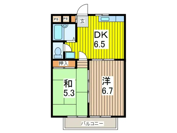 サンライズマユズミ 3階階 間取り