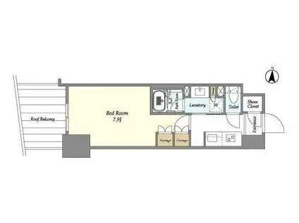 エクセレントセンタービル(1K/10階)の間取り写真