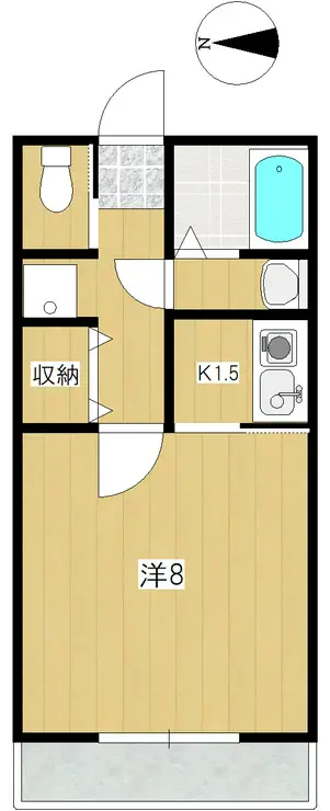 メゾンクレール 1階階 間取り