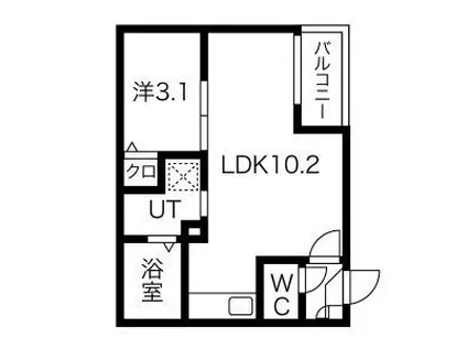 WARREN HEKINANNISHIKIII(1LDK/3階)の間取り写真