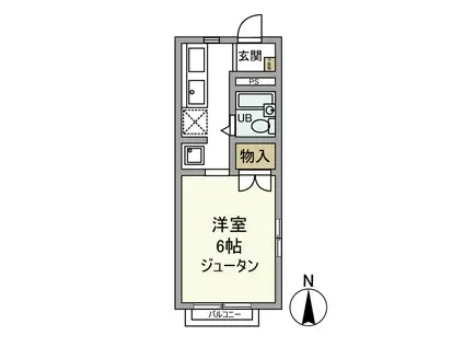 東小岩戸建(ワンルーム/1階)の間取り写真