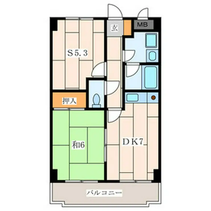 リビック根岸 2階階 間取り