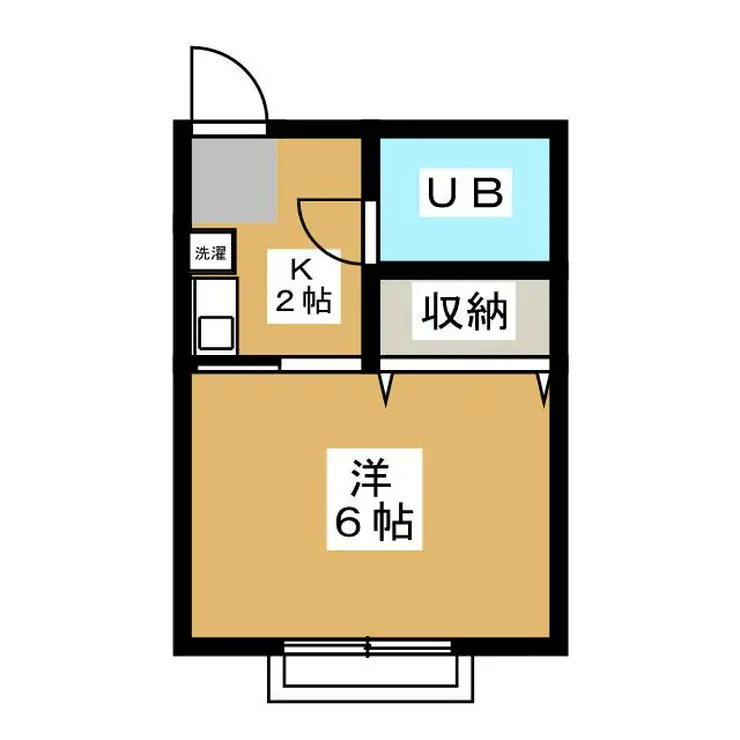 第1ハイアール西調布 2階階 間取り