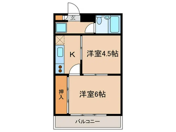桜堤オリエントプラザ 2階階 間取り