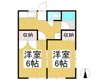 BONHEUR3(2K/1階)の間取り写真