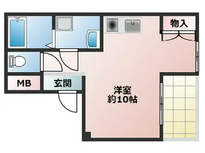 AVANTYマツヤ(ワンルーム/4階)の間取り写真