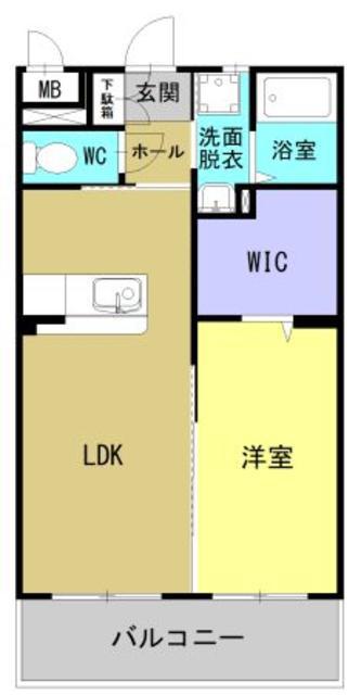 デイライト ヒルズ(1LDK/3階)の間取り写真