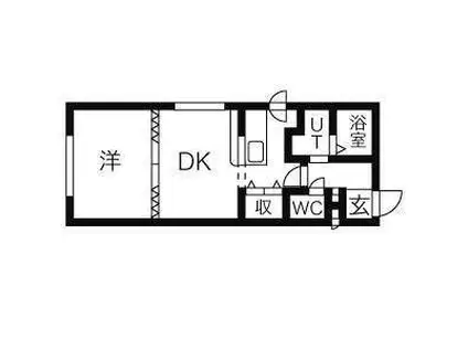 エクセレント本郷(1LDK/1階)の間取り写真