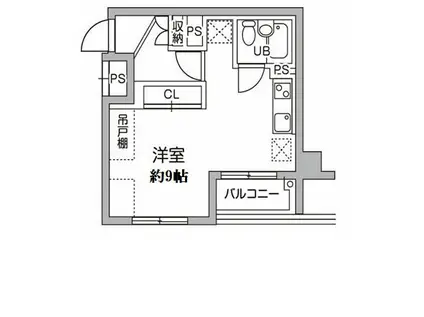 TS GARDEN稲城(ワンルーム/4階)の間取り写真