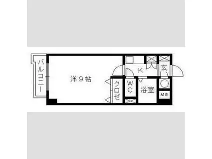 コンフォート野口(1K/4階)の間取り写真