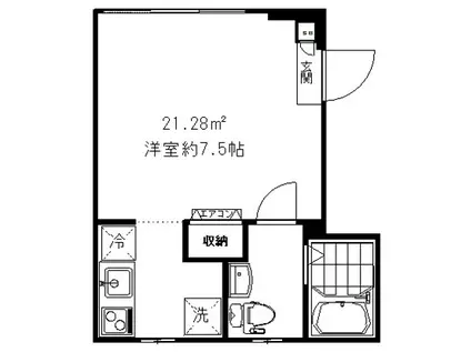 EDIT巣鴨(1K/3階)の間取り写真