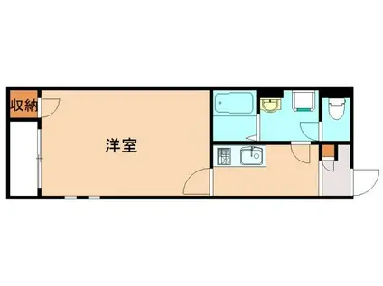 レオネクストTOBAIII(1K/2階)の間取り写真