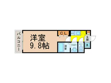 MAISON I NO.3(1K/3階)の間取り写真