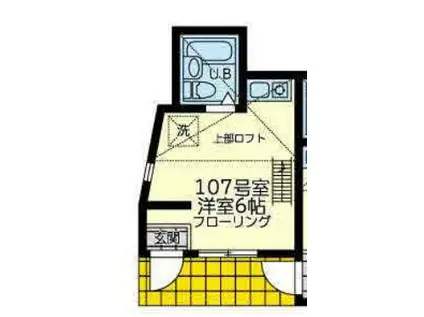 ユナイト白楽シルヴィバレンタイン(ワンルーム/1階)の間取り写真