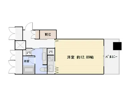 ザ・タワー大阪(ワンルーム/5階)の間取り写真