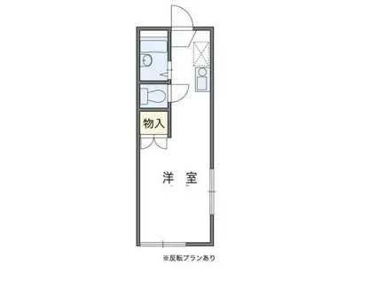 ＪＲ宇都宮線 土呂駅 徒歩7分 2階建 築31年(1K/2階)の間取り写真