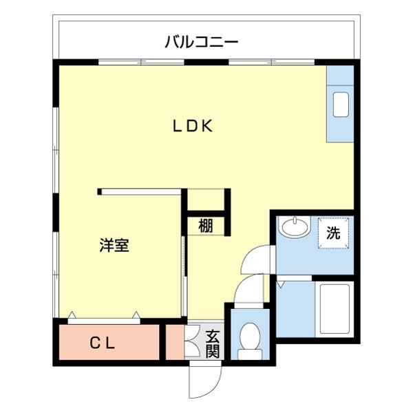 タイヨーセントポリア(1LDK/5階)の間取り写真