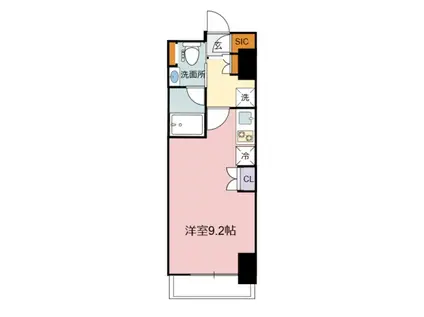 パークアクシス赤塚(ワンルーム/6階)の間取り写真